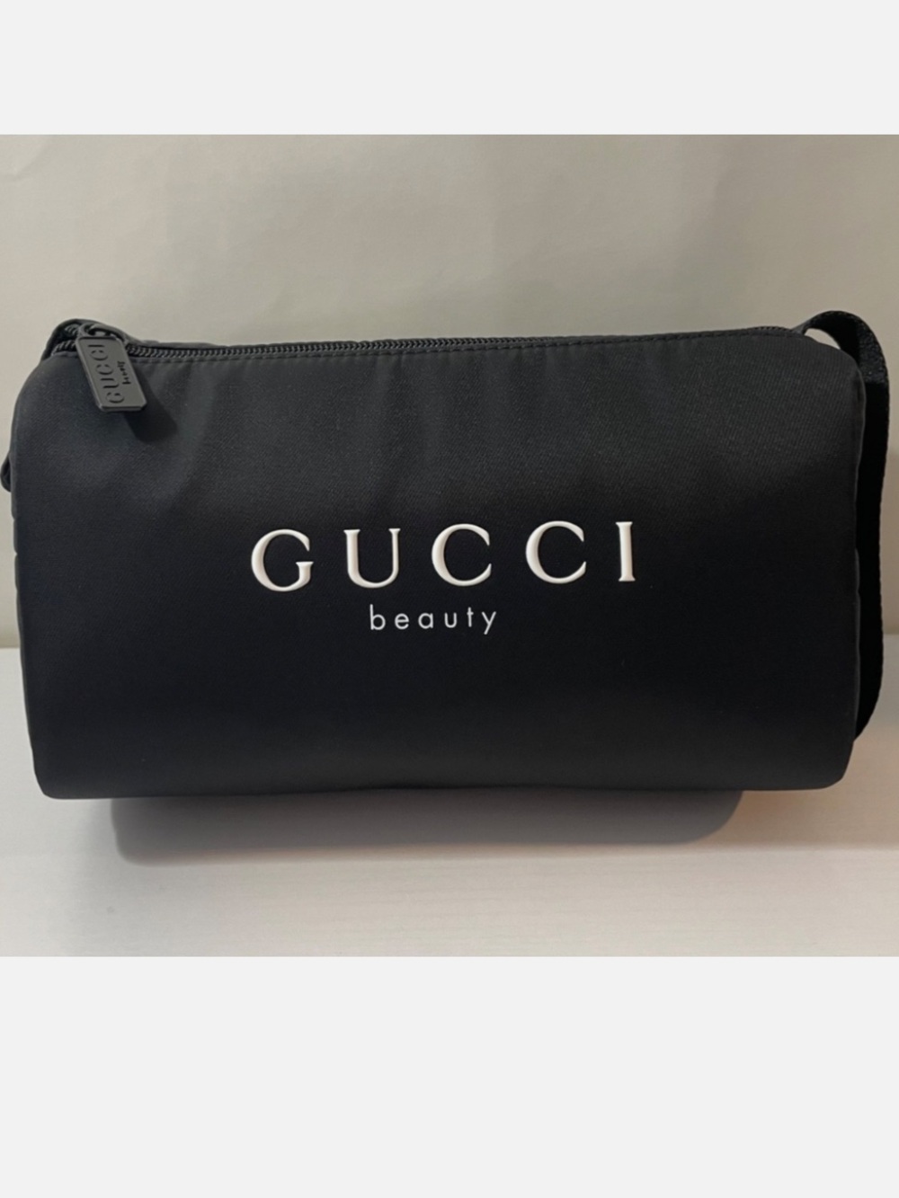 Authentic Gucci Beauty Large Black Makeup Cosmetic Bag / Toiletry Pouch NEW